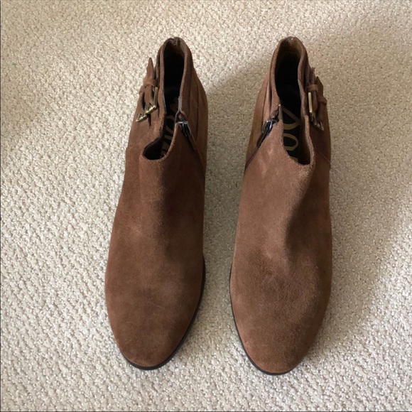 Sam Edelman Suede Brown Booties Size 9 - Picture 2 of 4